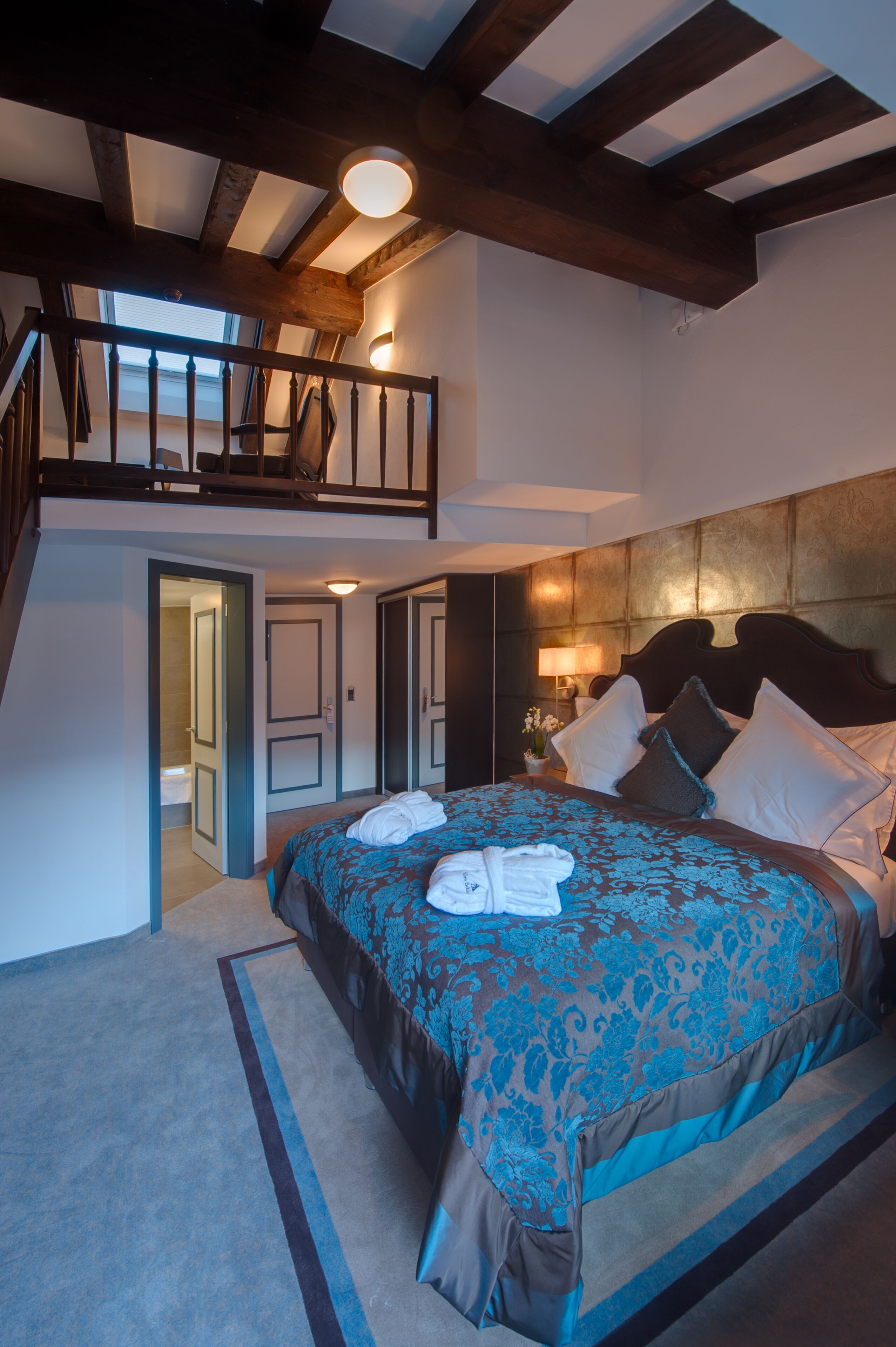 duplex junior suite with matterhorn view | hypo-allergenic bedding, minibar, in-room safe, individually decorated