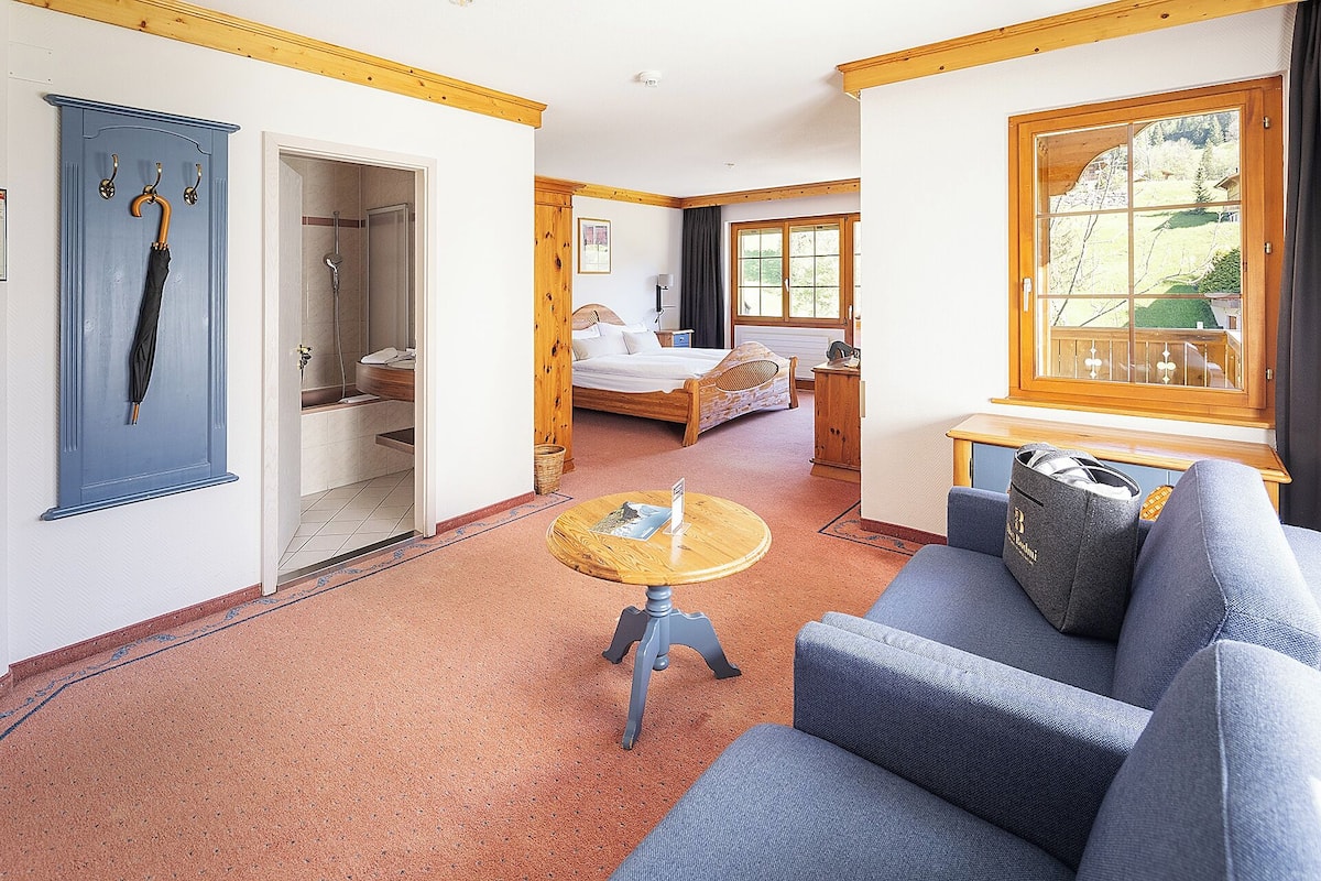 junior suite, balcony, hill view | 1 bedroom, hypo-allergenic bedding, down duvets, in-room safe