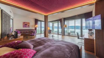 Penthouse Loft mit Spa, Seeblick und Klimaanlage | Innenbereich