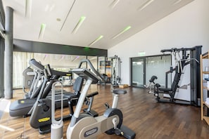 Work out in style with our fully equipped gym featuring treadmills, elliptical trainers, and weight machines.