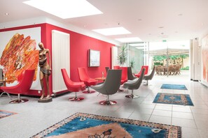 Sitteområde i lobbyen