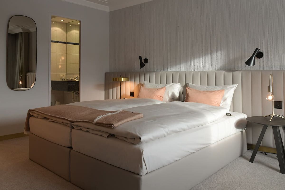 superior double room mountain view | egyptian cotton sheets, premium bedding, tempur-pedic beds, minibar