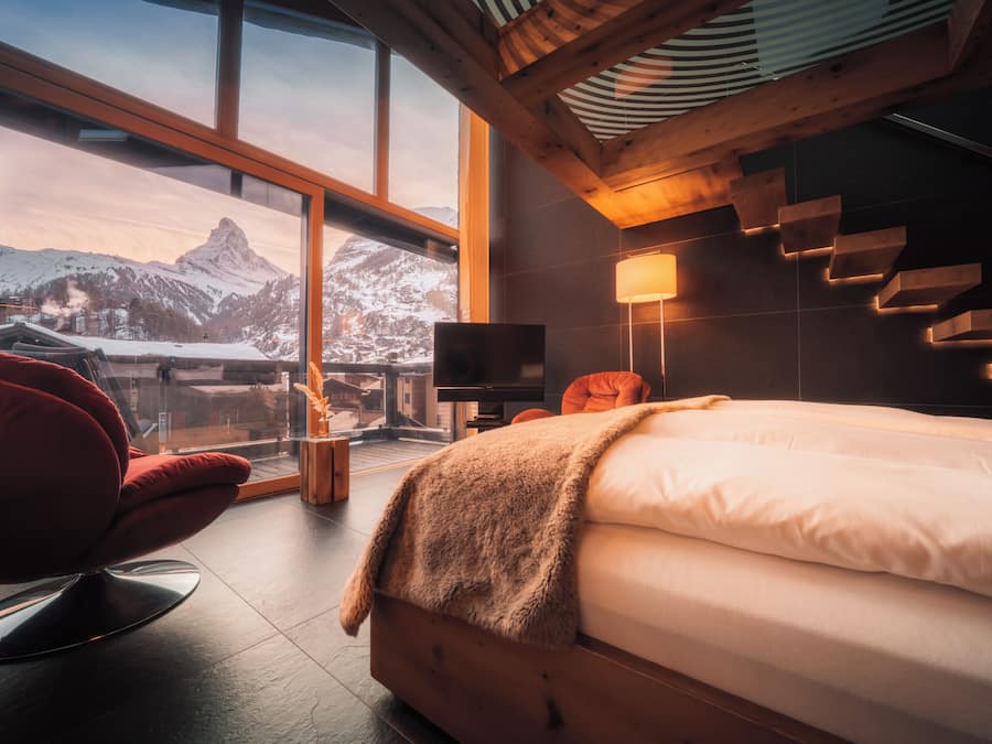 Sky Room (Matterhorn View) | Premium bedding, minibar (some free items), in-room safe