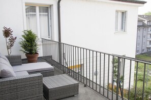 Junior Suite, Patio | Terrace/patio - Royal Hotel (Basel)
