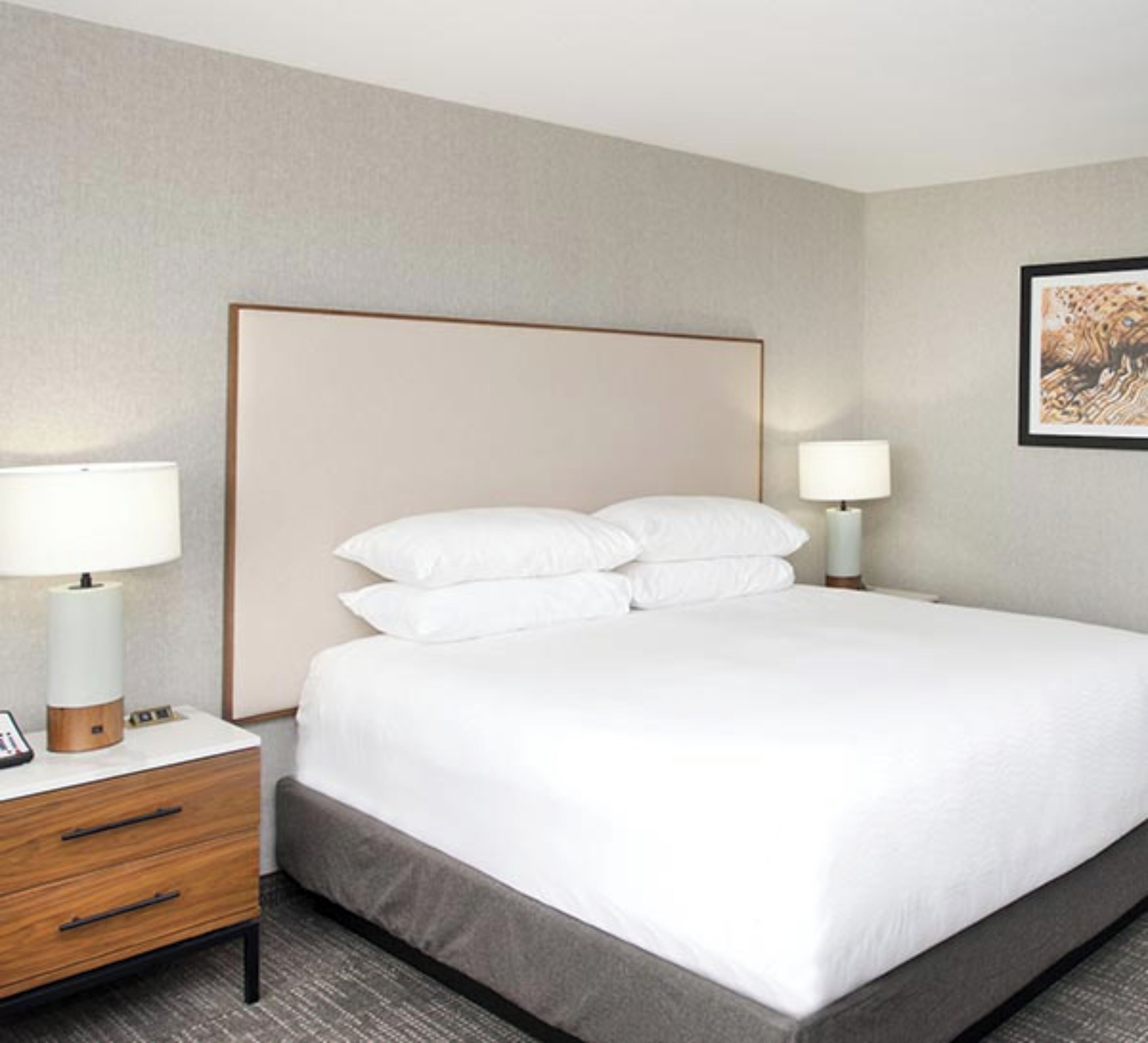Premium bedding, pillow-top beds, in-room safe, desk