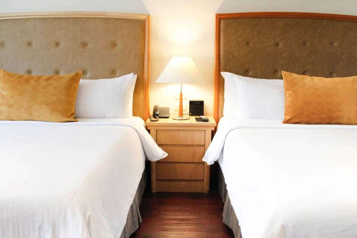 In-room safe, desk, laptop workspace, soundproofing