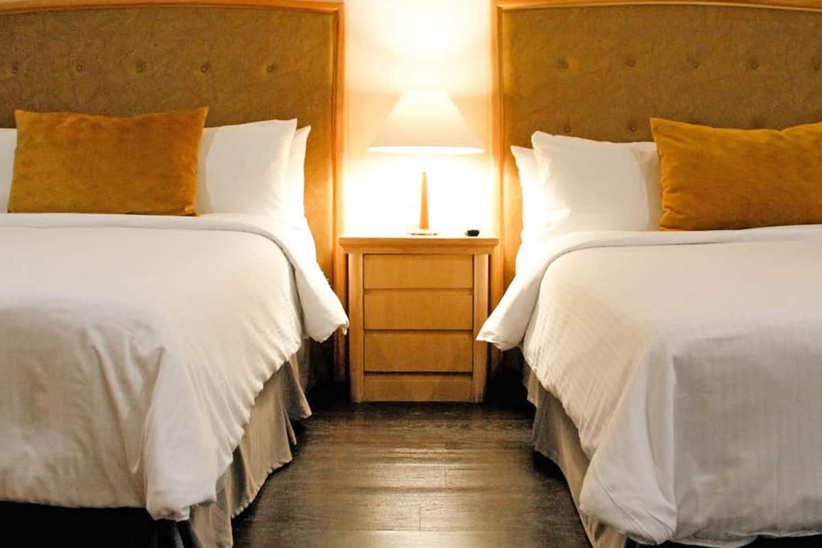 In-room safe, desk, laptop workspace, soundproofing