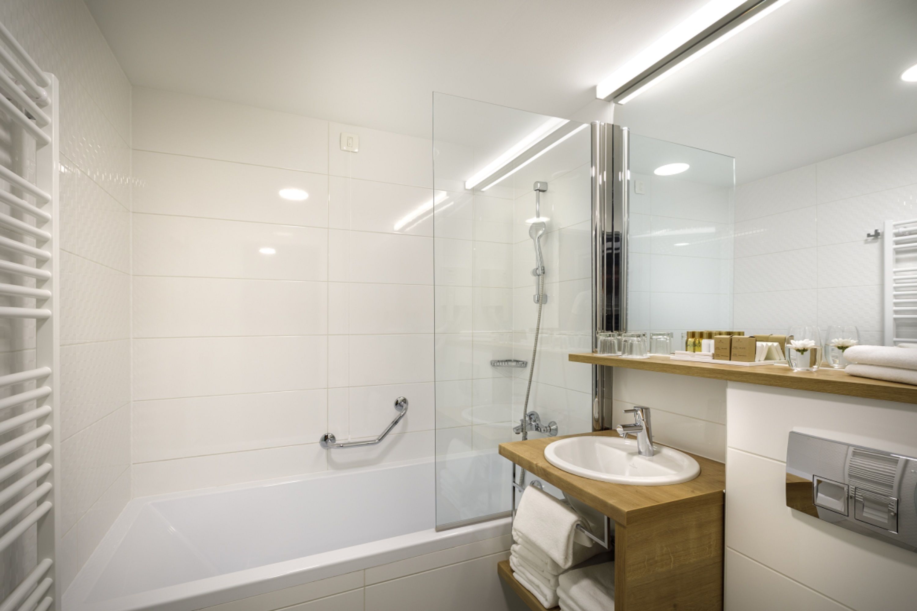room for 2+1 | bathroom | free toiletries, hair dryer, towels