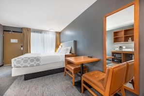 Pillow-top beds, blackout curtains, iron/ironing board, free WiFi