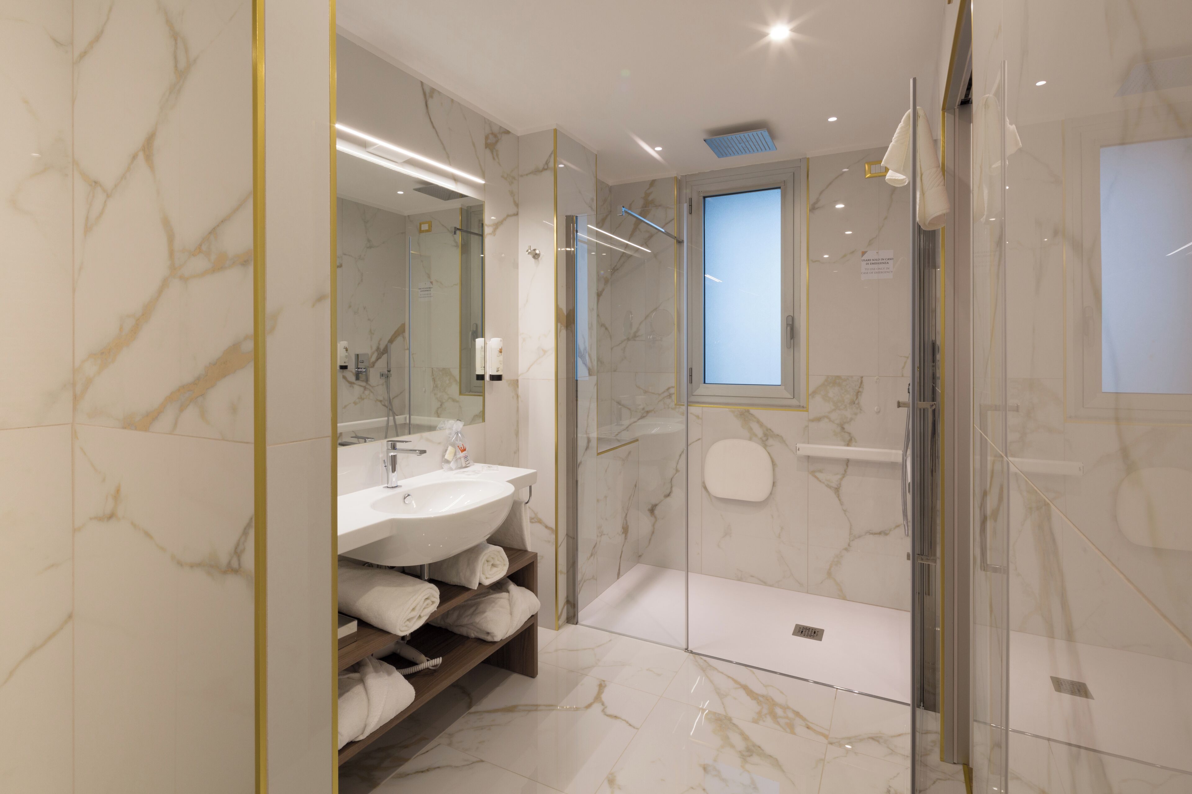 deluxe room | bathroom | separate bathtub and shower, rainfall showerhead