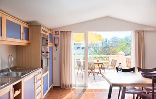 Estúdio superior | 1 quarto, roupas de cama premium, cofres nos quartos