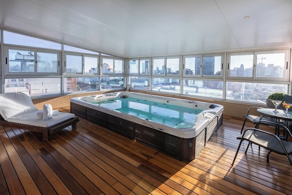 Rooftop pool