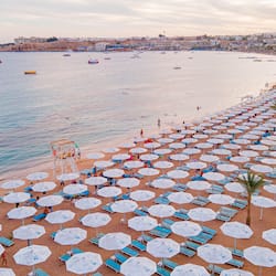 Private beach, sun loungers, beach umbrellas, beach towels