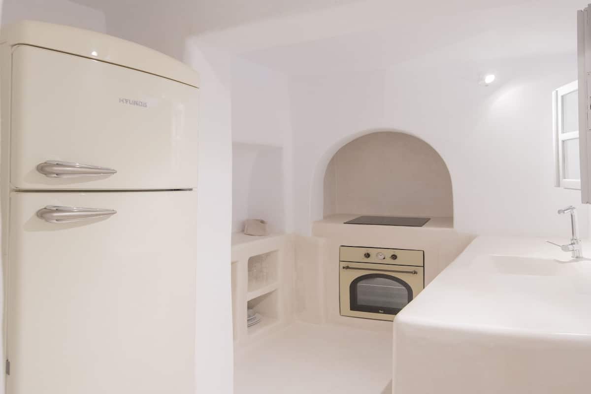 premium suite, 2 bedrooms, hot tub, ocean view | private kitchenette | fridge