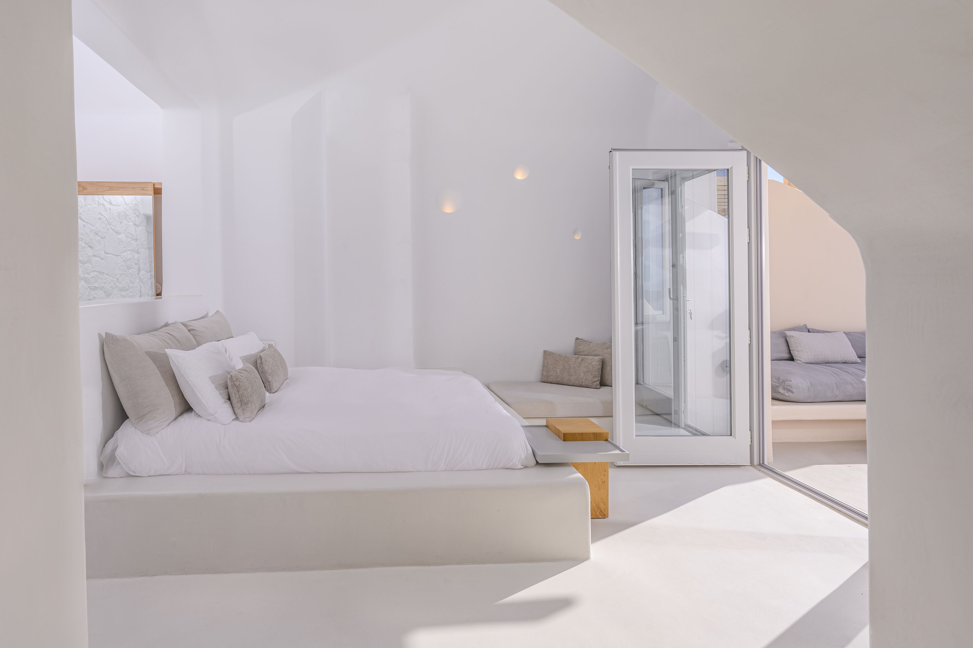 executive honeymoon suite, hot tub, sew view | living area | 32-inch plasma tv with satellite channels, tv