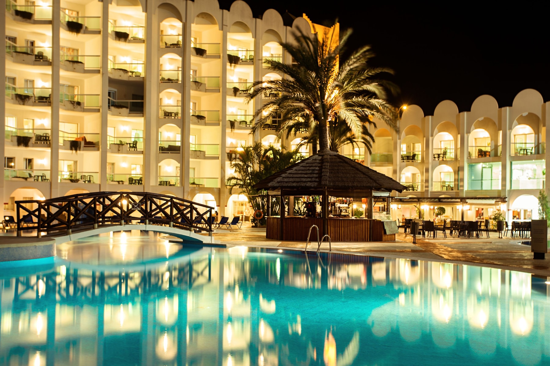 Front of property – evening/night