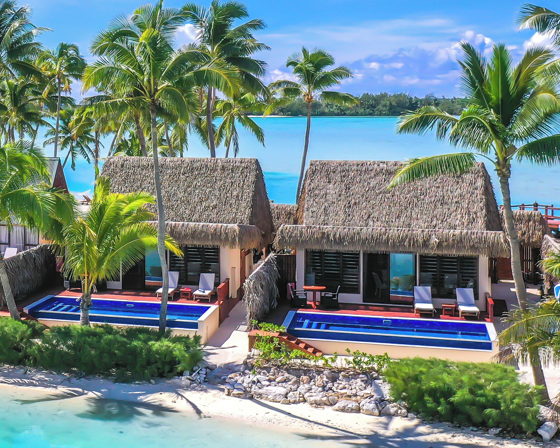 Beachfront Private Infinity Pool Villa | Balcony view