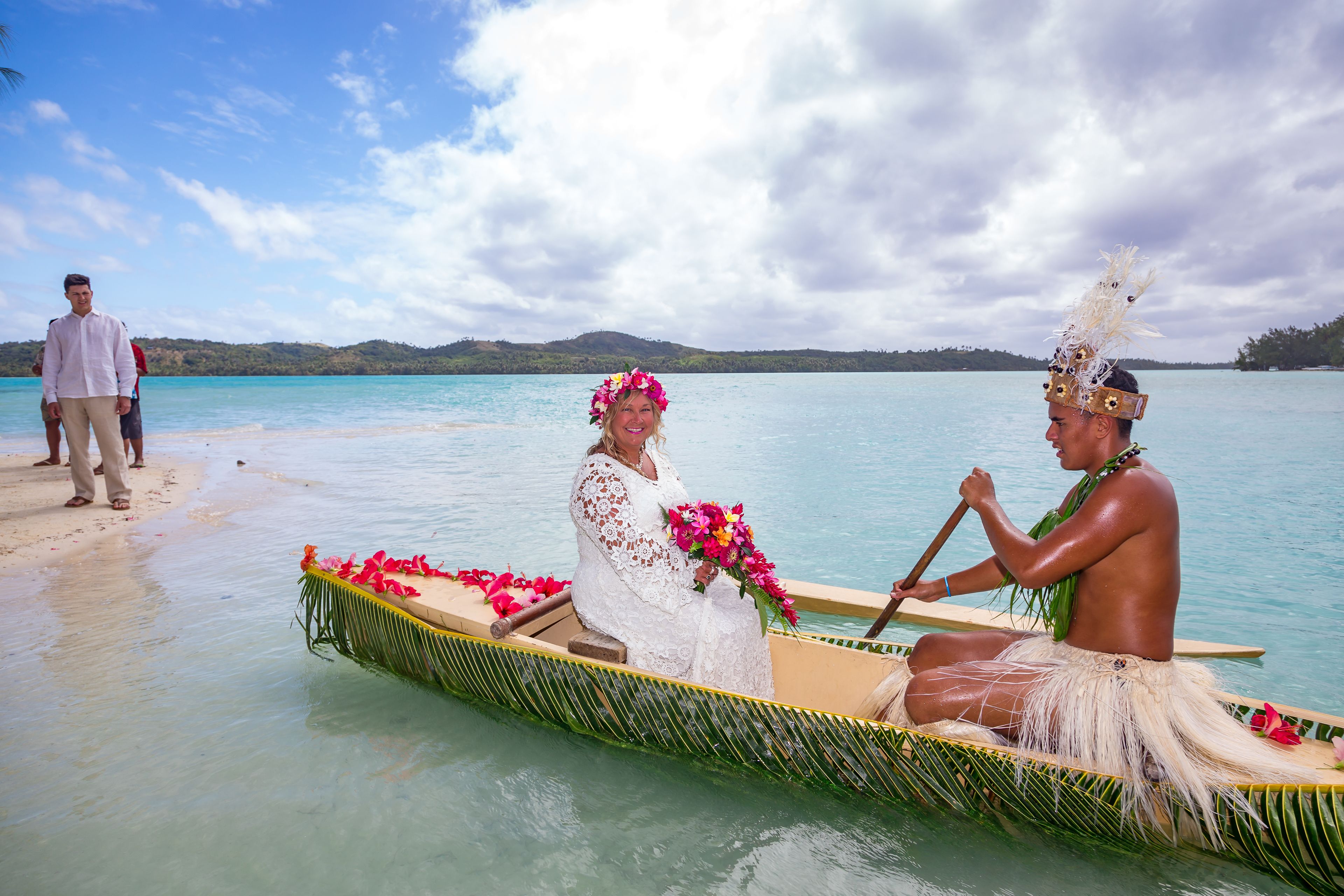Outdoor wedding area