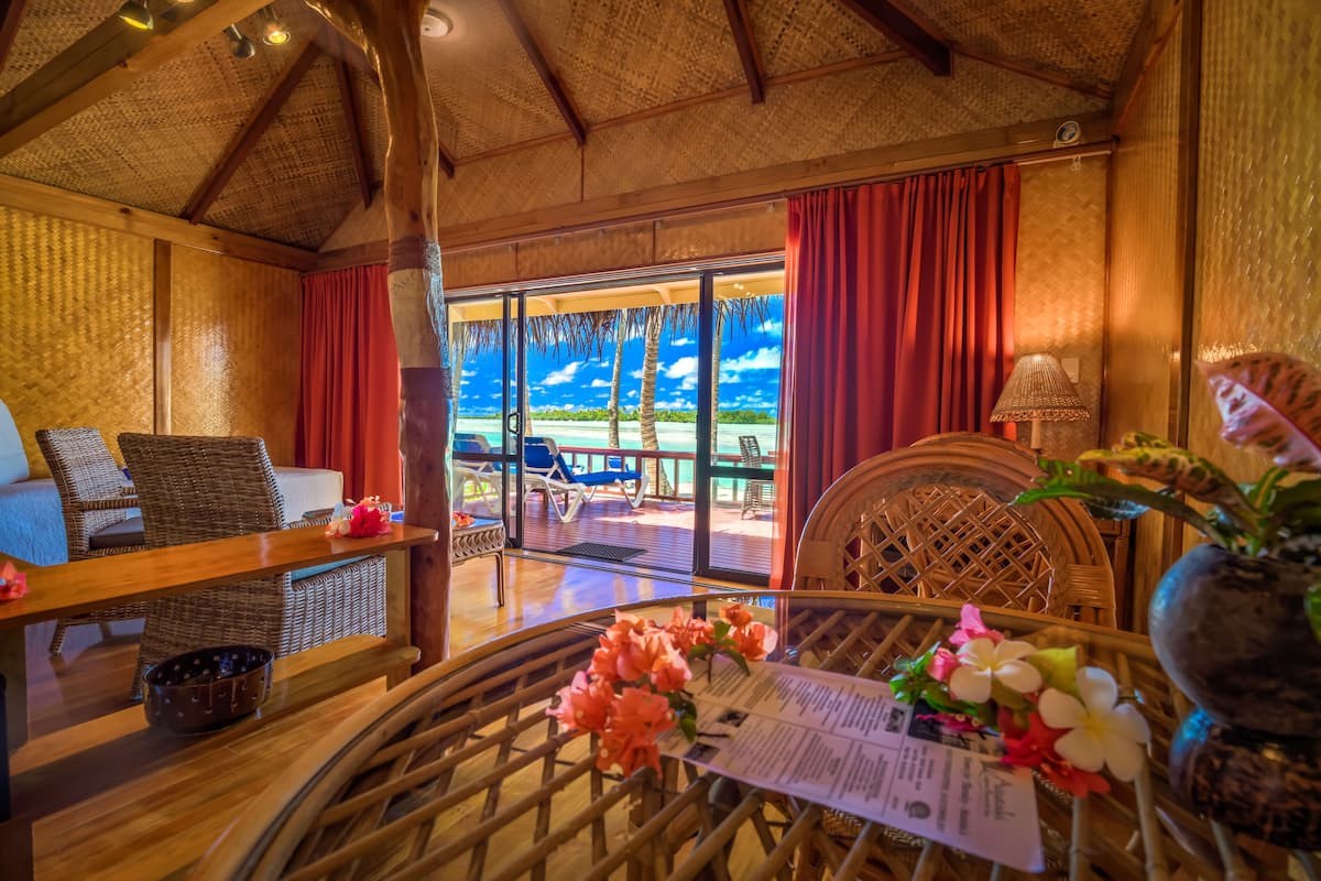 Deluxe Beachfront Bungalow | 1 bedroom, premium bedding, in-room safe, individually decorated