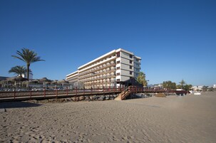 En la playa, toallas de playa