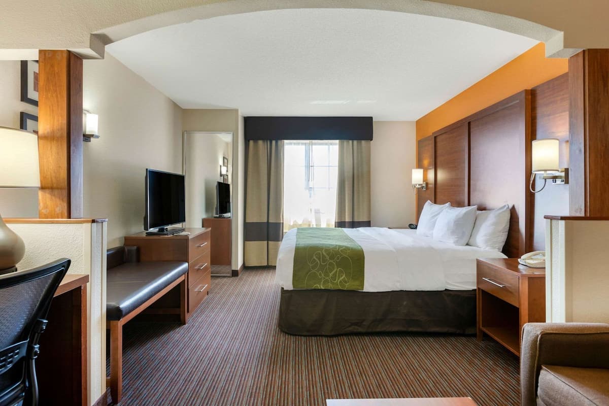 1 habitación y ropa de cama de alta calidad