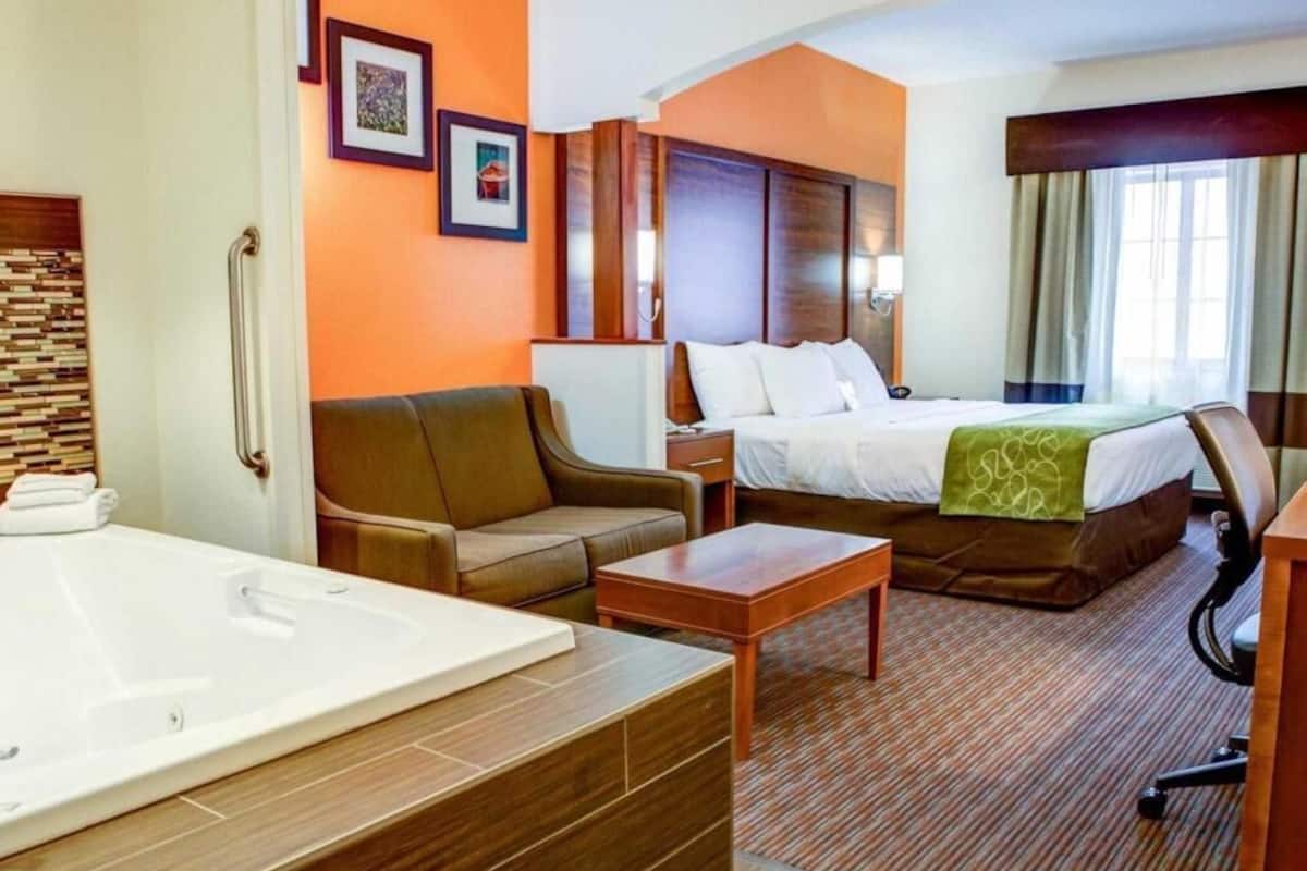1 habitación y ropa de cama de alta calidad