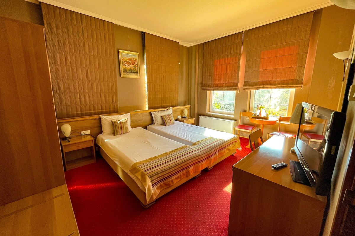 deluxe double or twin room, balcony | minibar, in-room safe, iron/ironing board, free wifi