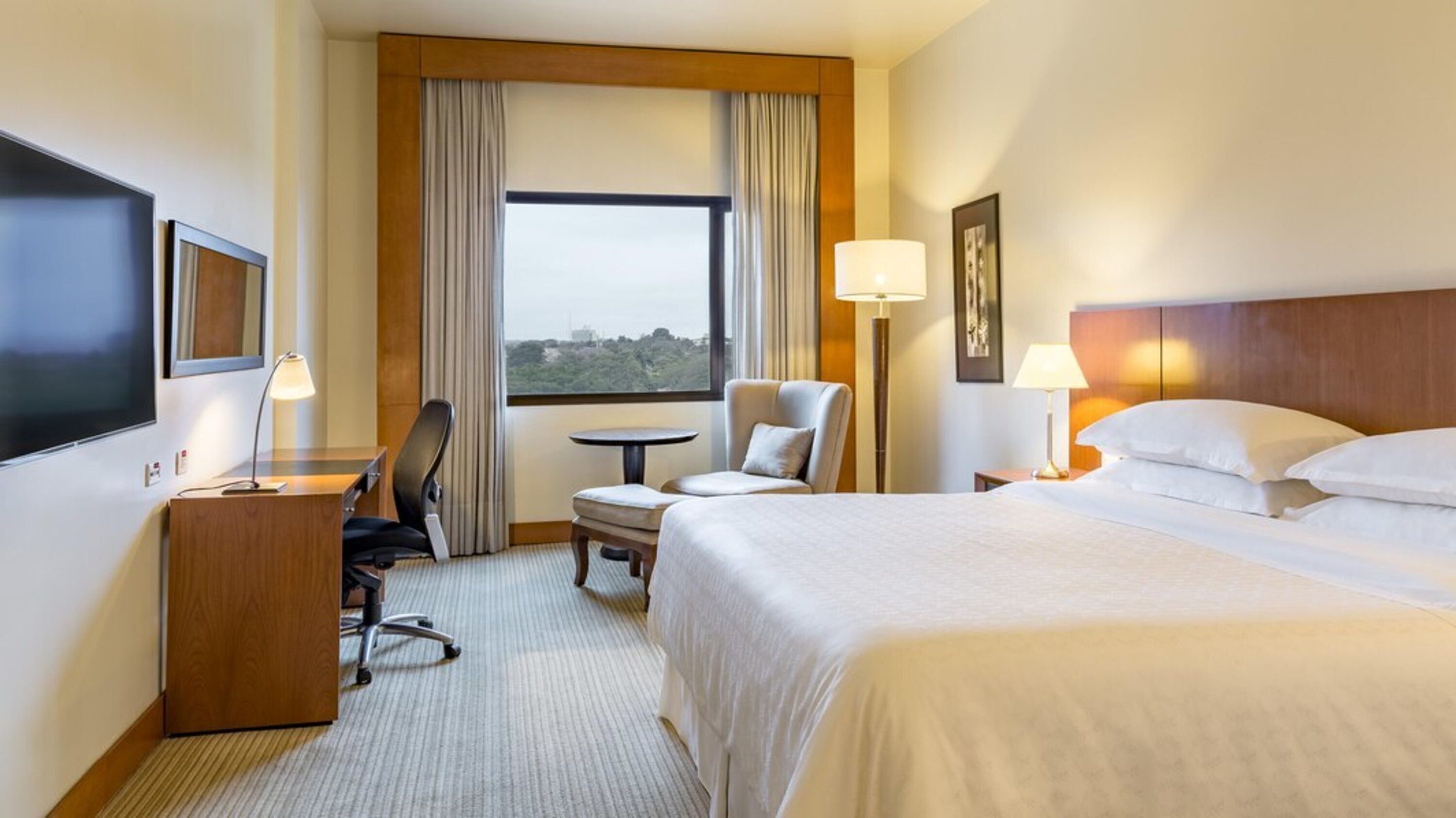 Minibar, in-room safe, desk, laptop workspace