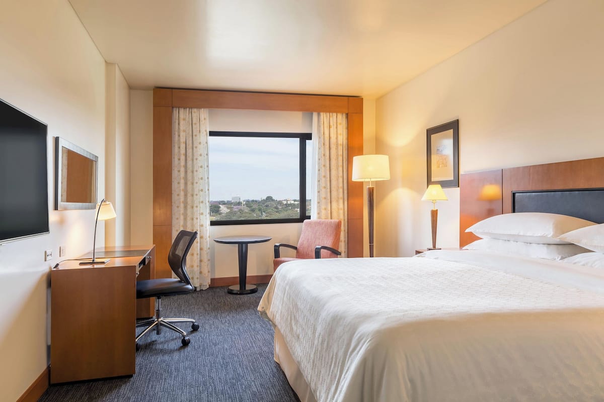 Klassieke kamer, 1 kingsize bed, niet-roken, uitzicht op stad | Een minibar, een kluis op de kamer, een bureau, een laptopwerkplek