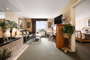 Suite, 1 kingsize bed, niet-roken, bubbelbad (One-Bedroom) | Bubbelbad