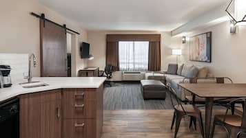Suite superior, 1 habitación, cocina | 1 dormitorio y ropa de cama de alta calidad