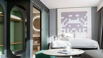 Ropa de cama de alta calidad y minibar