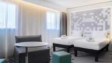Premium bedding, minibar, in-room safe, desk