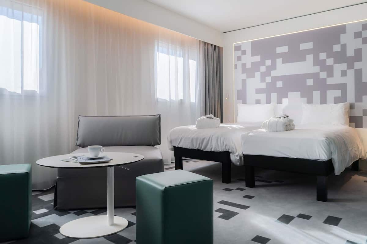 Standard Room, Multiple Beds | Premium bedding, soundproofing, iron/ironing board, free WiFi