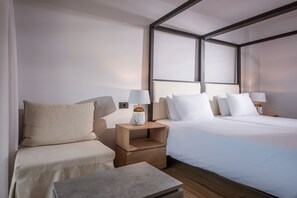 Twin Room, Partial Sea View | Desk, free cribs/infant beds - Hersonissos Palace - All Inclusive (Hersonissos)
