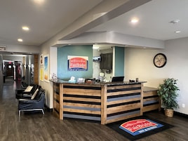 Mostrador para check-in y check-out