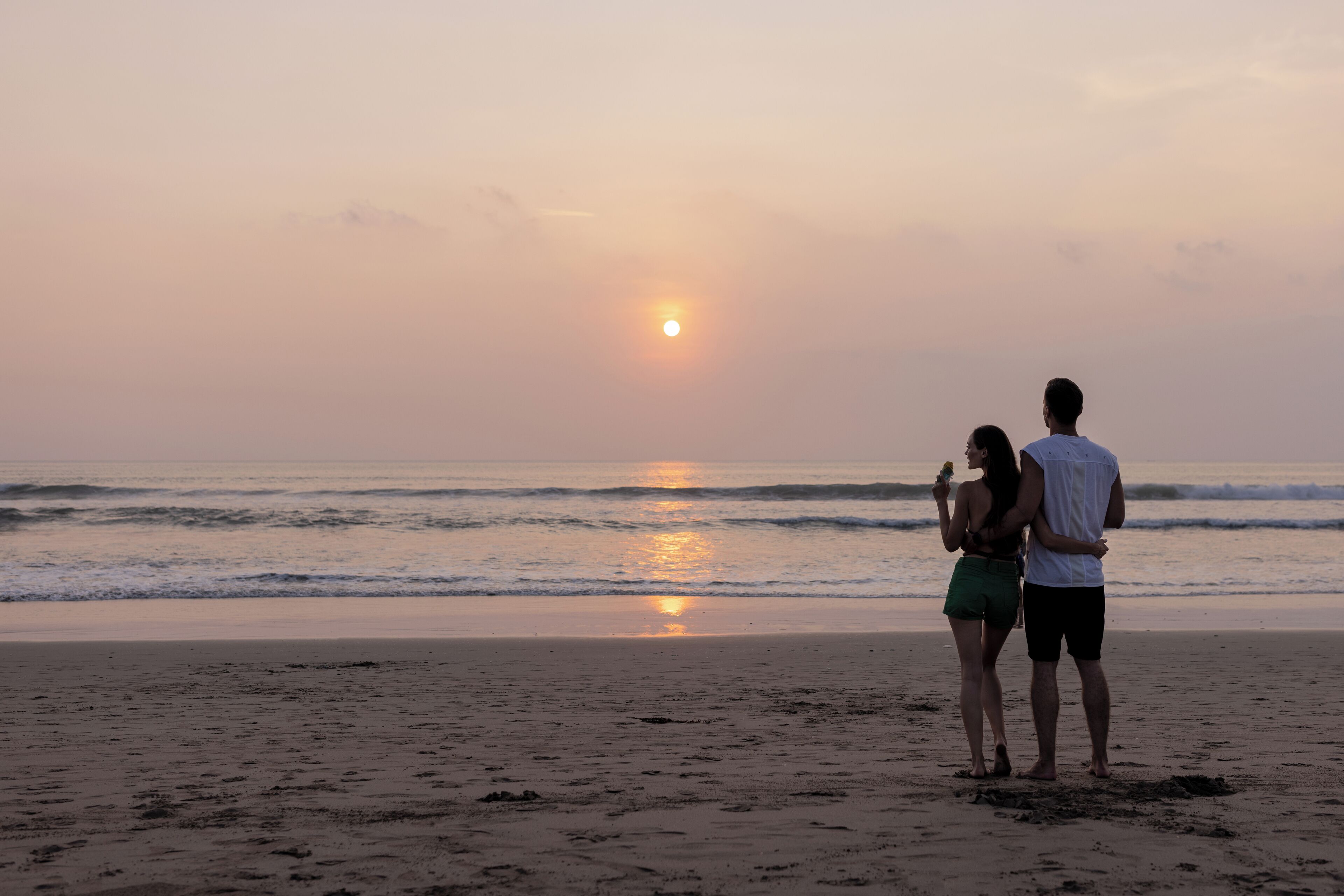 On the beach