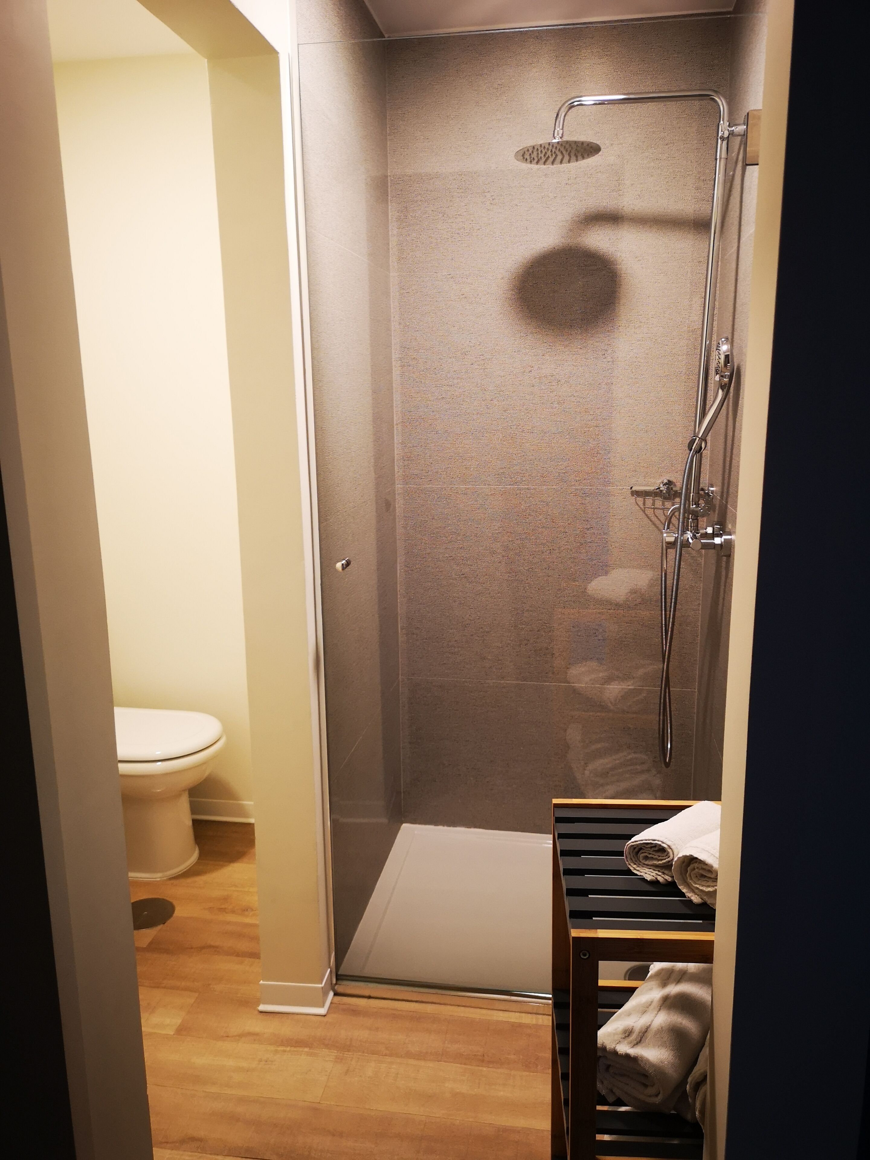 suite, terrace, river view | bathroom shower