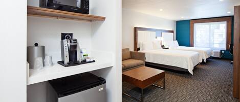 Premium bedding, pillowtop beds, in-room safe, desk