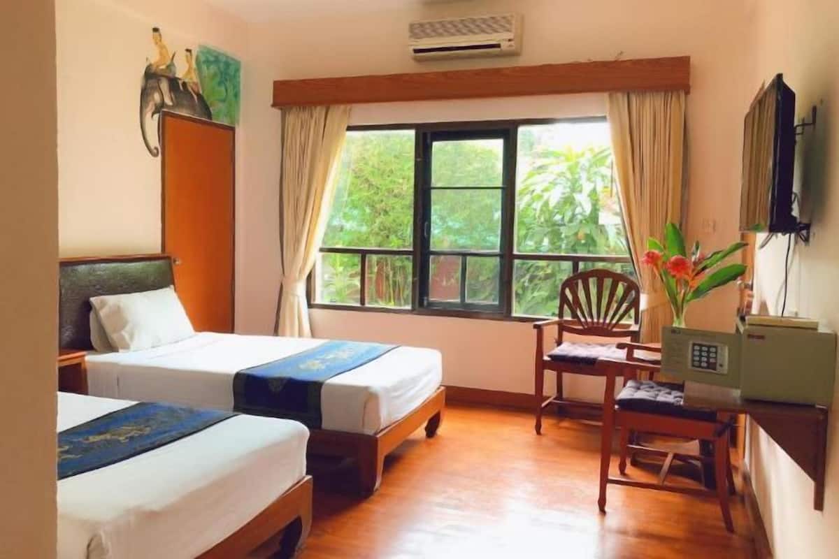 In-room safe, desk, blackout curtains, free cots/infant beds