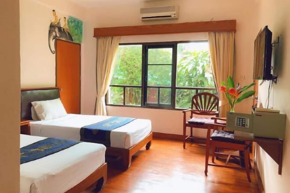 In-room safe, desk, blackout curtains, free cots/infant beds