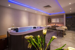 Espace de soins pour les couples, soins corporels, soins d'aromathérapie