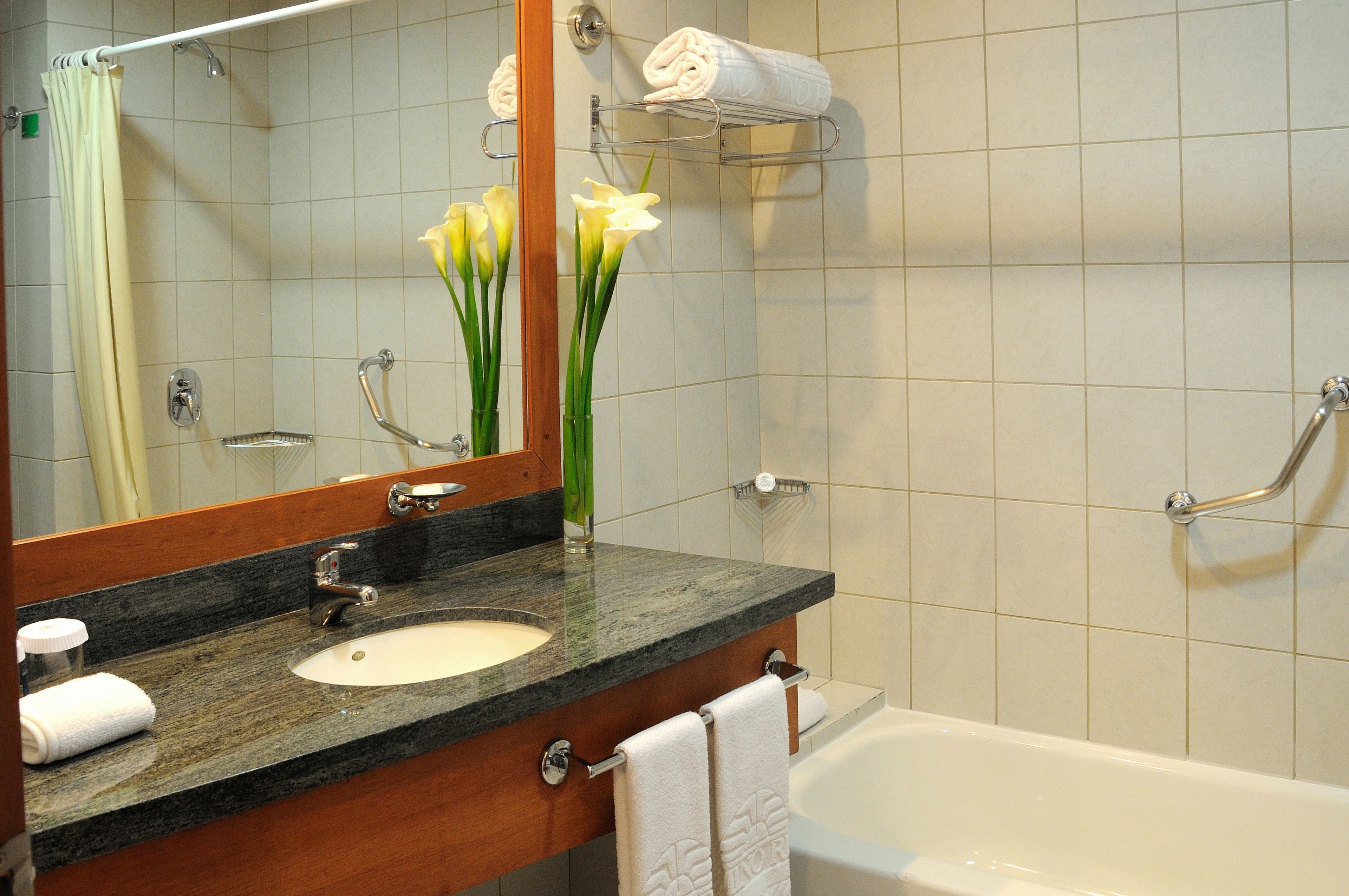 suite, 1 king bed | bathroom | shower, free toiletries, hair dryer, towels