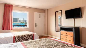 Deluxe Room, 2 Double Beds, Non Smoking, Kitchenette | Desk, laptop workspace, blackout drapes, free WiFi