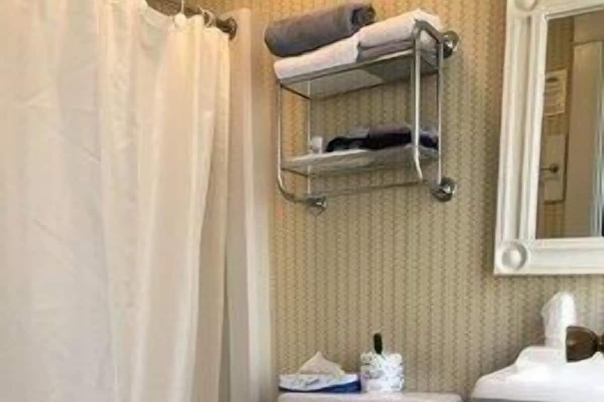 Bathroom | Shower, free toiletries, hair dryer, towels