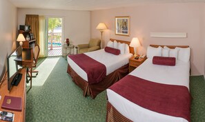 標準客房, 2 張標準雙人床 | 高級寢具、Select Comfort 床墊、獨特裝修、書桌