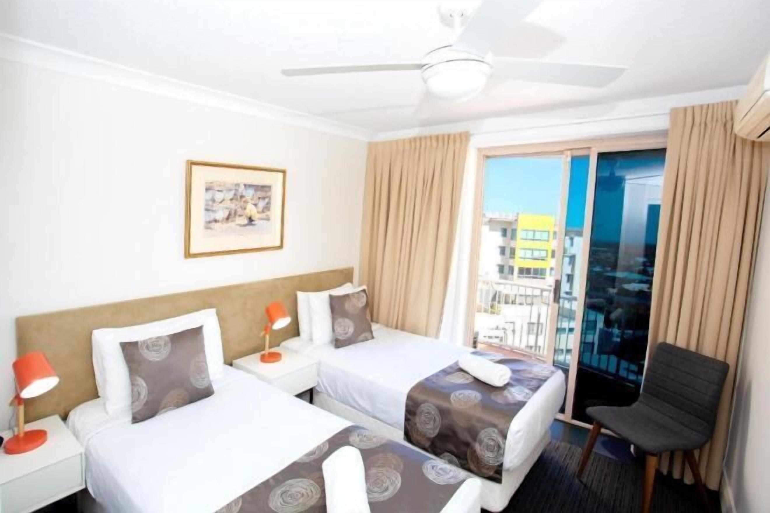 Individually decorated, individually furnished, desk, laptop workspace