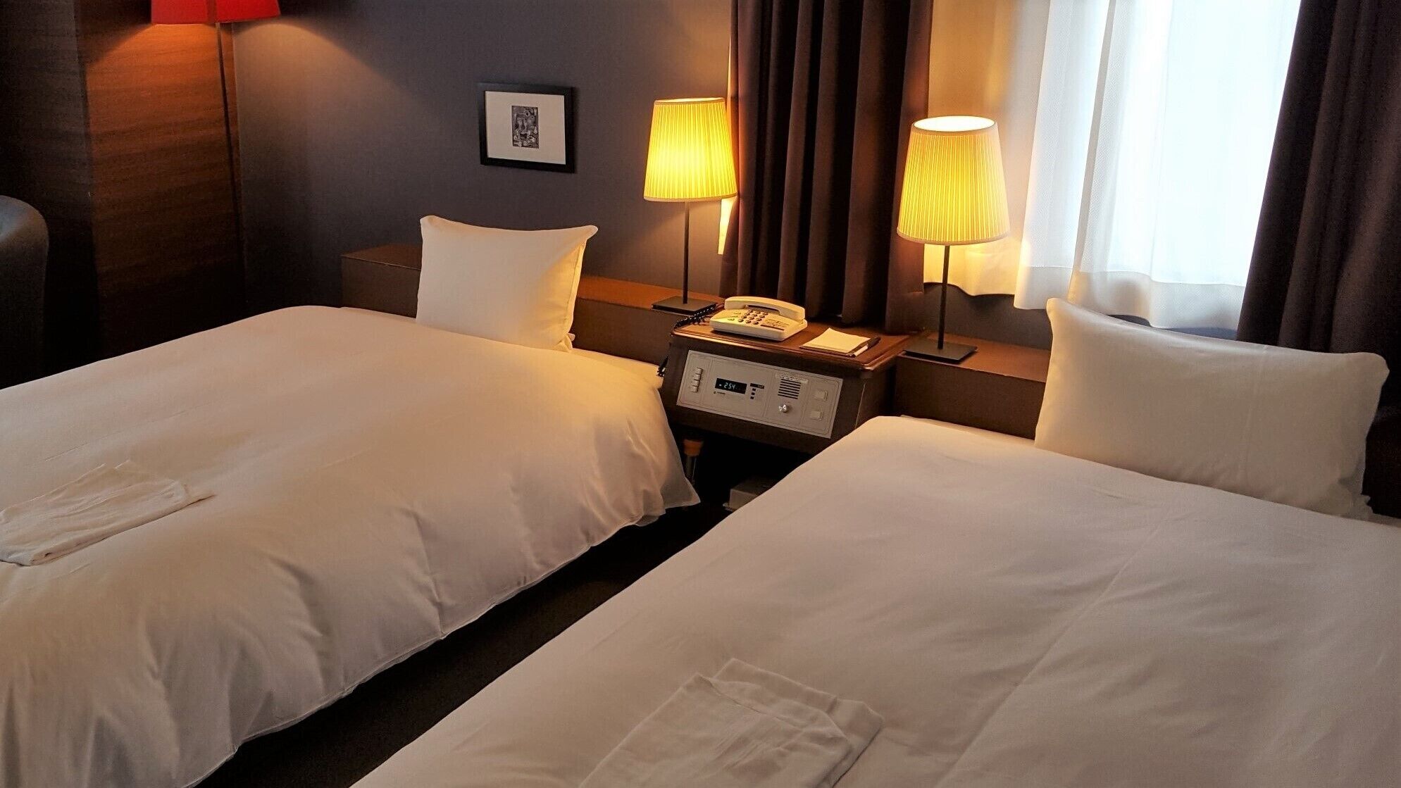 Desk, blackout curtains, iron/ironing board, free WiFi