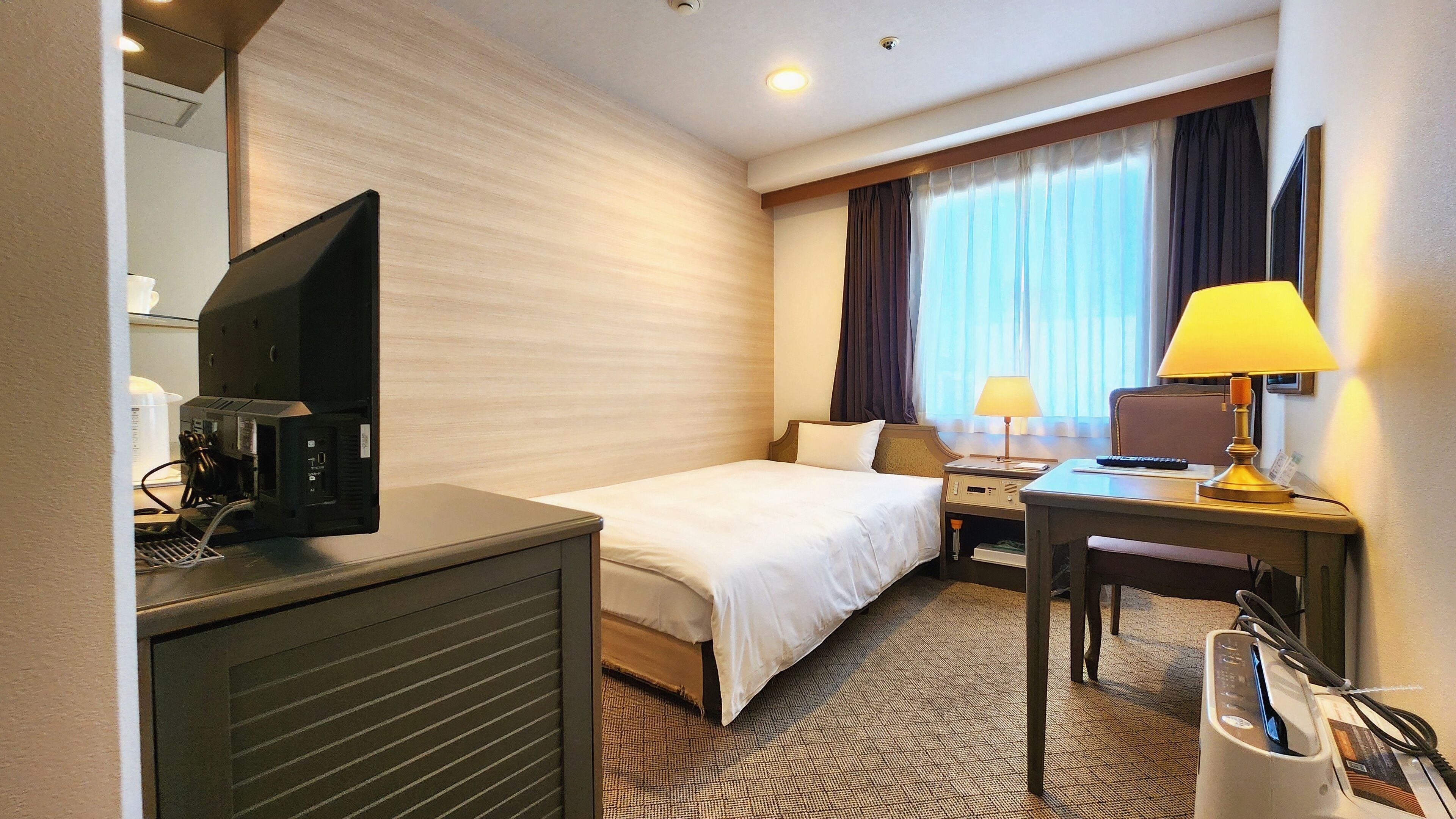 Desk, blackout curtains, iron/ironing board, free WiFi
