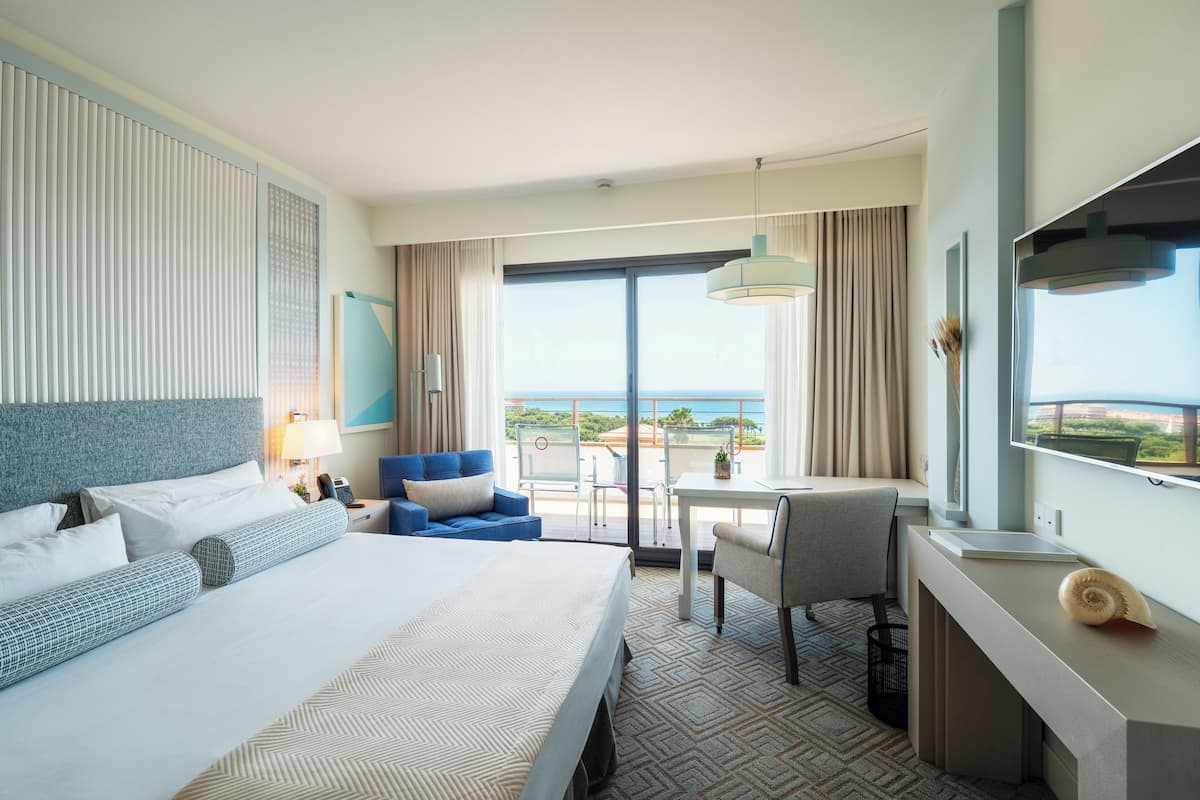 Singola Deluxe, vista mare | 1 camera, biancheria da letto di alta qualità, copriletto in piuma